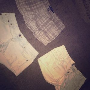 3 beautiful pairs of shorts